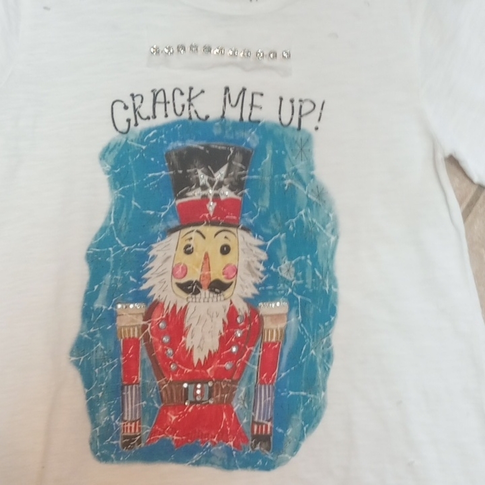 White Nutcracker Graphic Women's Tunic - Picture 2 of 10